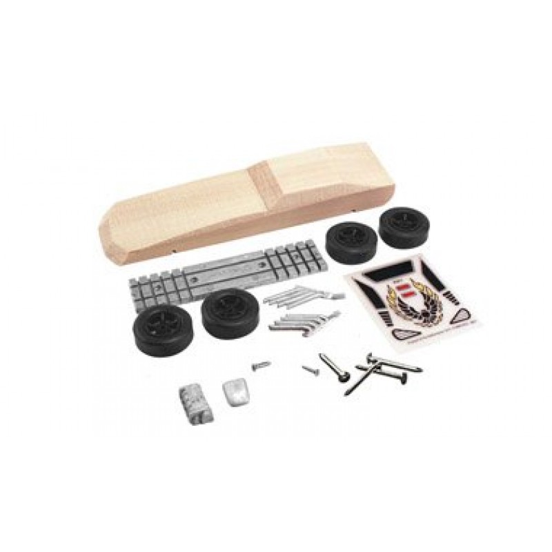 Pinecar Deluxe Car Kit 6 Pack Deluxe Pinewood Derby Kit AC Supply